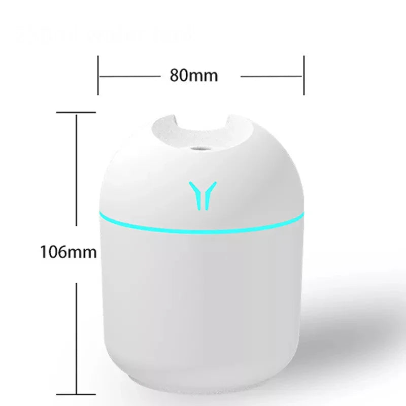 250ML Mini Aroma Oil Diffuser & Humidifier with LED Night Lamp-1