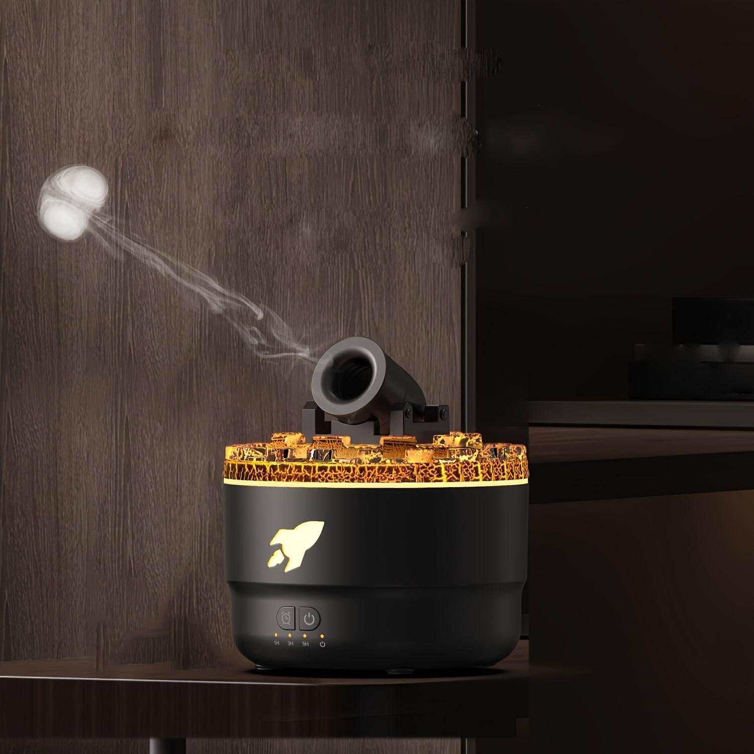 NNETM USB Water Spray Ring Humidifier with Nightlight-2